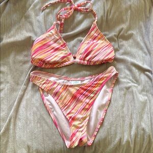Wild Fable Multicolor Striped Bikini
